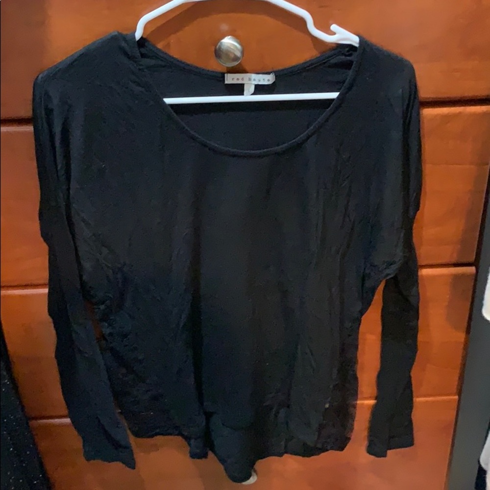 Red Haute black long sleeve with lace